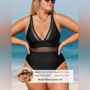 Cupshe Black One-Piece Swimsuit